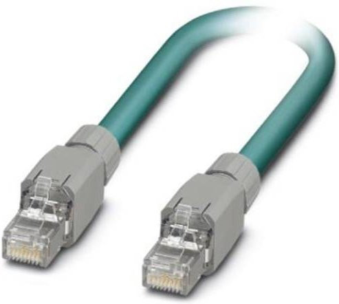 Phoenix Contact RJ45 Patchkabel Ethernet LAN in Blau und Türkis, Länge: 2,00 m - Bild 1