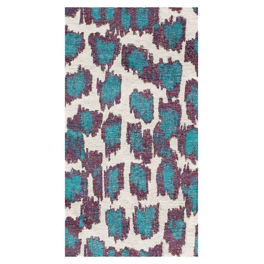 Lola&Moi Teppich Blue Duck in Blau Multicolour mit Ikat-Muster, Breite: 80 cm, Länge: 150 cm - Bild 2
