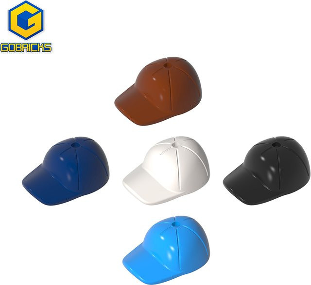 GOBRICKS Cap Short Curved Bill Bricks Building Blocks Bunt / Mehrfarbig - Bild 1