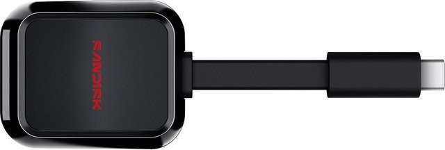 SanDisk QuickFlow SD UHS-I USB-C Kartenleser Schwarz B/H/T: 6,3 x 3,2 x 0,8 cm - Bild 1