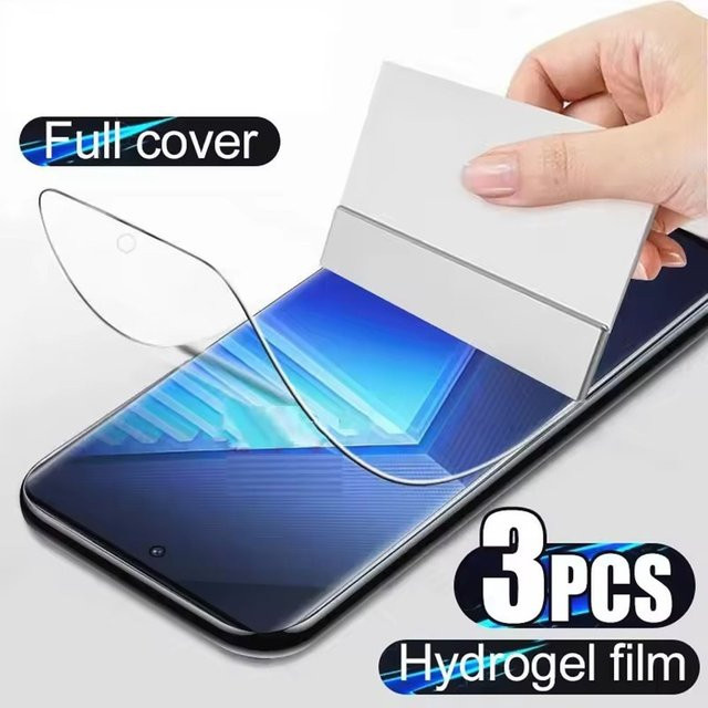 3 Stück transparente Hydrogelfolie Displayschutzfolie für Vivo iQOO Neo 7 8 9 10 Pro 9s 10 Pro Plus Neo 10R 11 - Bild 1