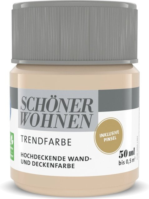 Schöner Wohnen Trendfarbe Tester Dispersion Sand matt 50 ml - Bild 1