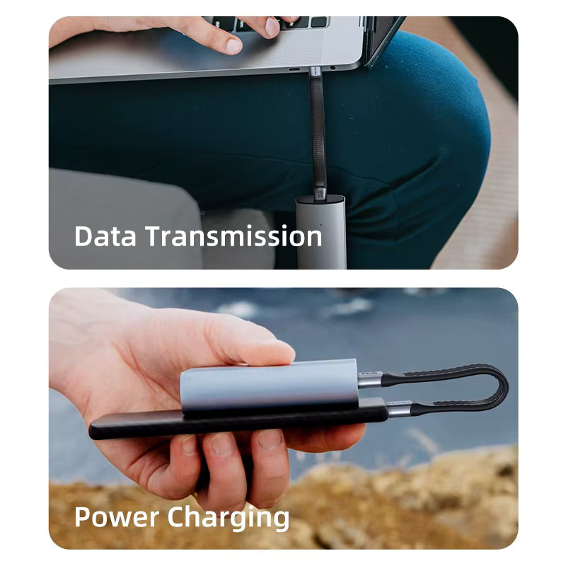 CABLETIME USB4 Datenkabel USB-C auf USB-C mit 40Gbps, PD 240W und 8K 60Hz, kompatibel mit Thunderbolt 3 und iPhone 15/16 Pro Max sowie SSDs - Bild 4