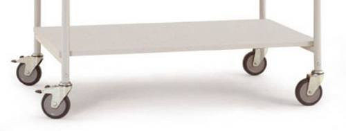 Manuflex LB3634 ESD Zwischenboden für Beistelltisch BASIS in Grau, B/T/H: 1250 x 600 x 25 mm - Bild 1