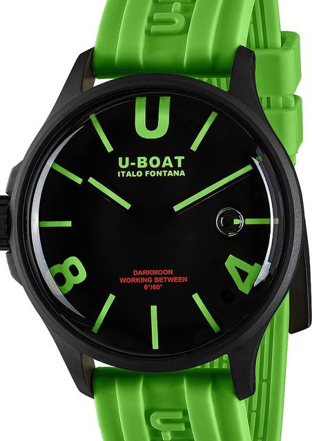 U-Boat Armbanduhr Edelstahl, Quarz, 44 mm, Herren, Schwarz, Kautschuk - Bild 1