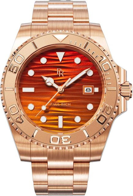 Paul Rich Herrenuhr, Quarz, Edelstahl, Orange, 40 mm, 5 ATM - Bild 1