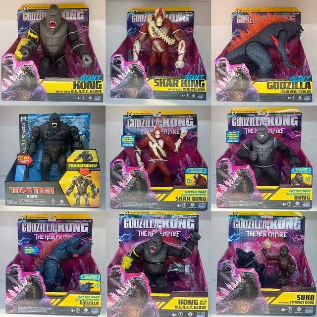 Playmate Godzilla Wars King Kong 2 Mini Collection, Eidechse, Gorilla, Spielzeug - Bild 1