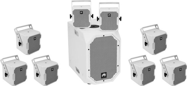 Omnitronic Set BOB-10A und 8x BOB-4 in Weiß - Bild 1