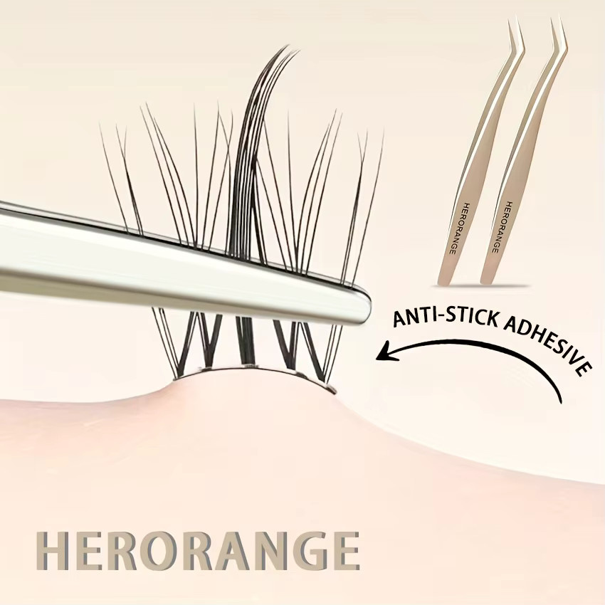 Herorange Pinzette für Wimpernverlängerung - Bild 2