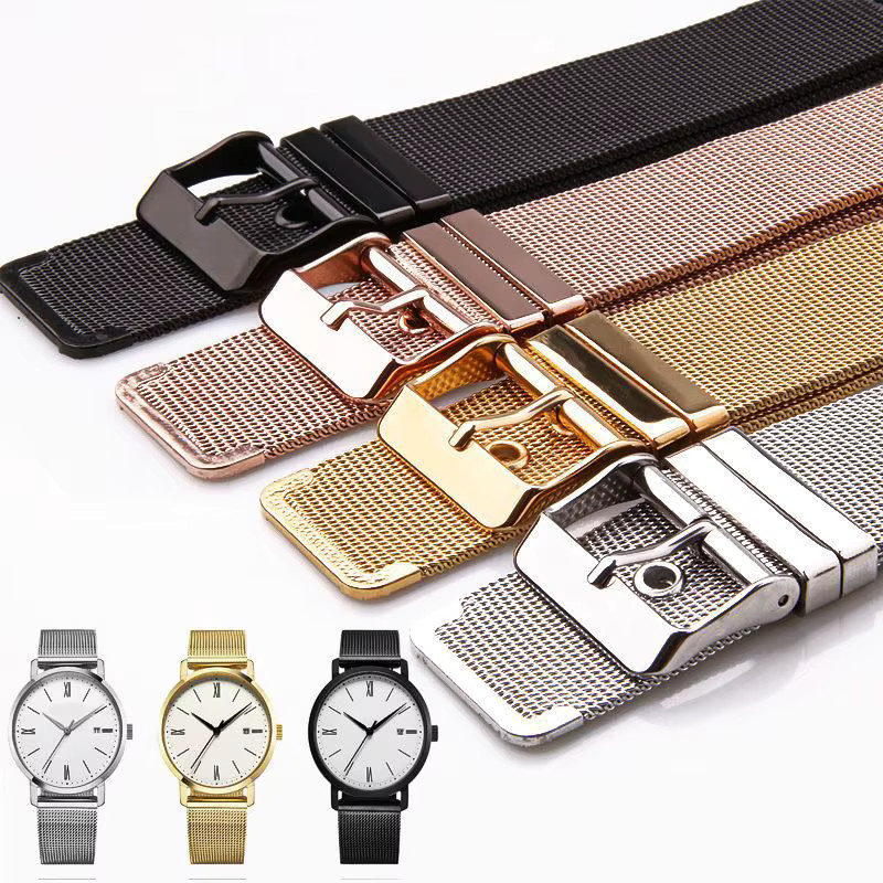 Aotelayer Uhrenarmband Edelstahl, Milanaise, Silber, Unisex - Bild 6
