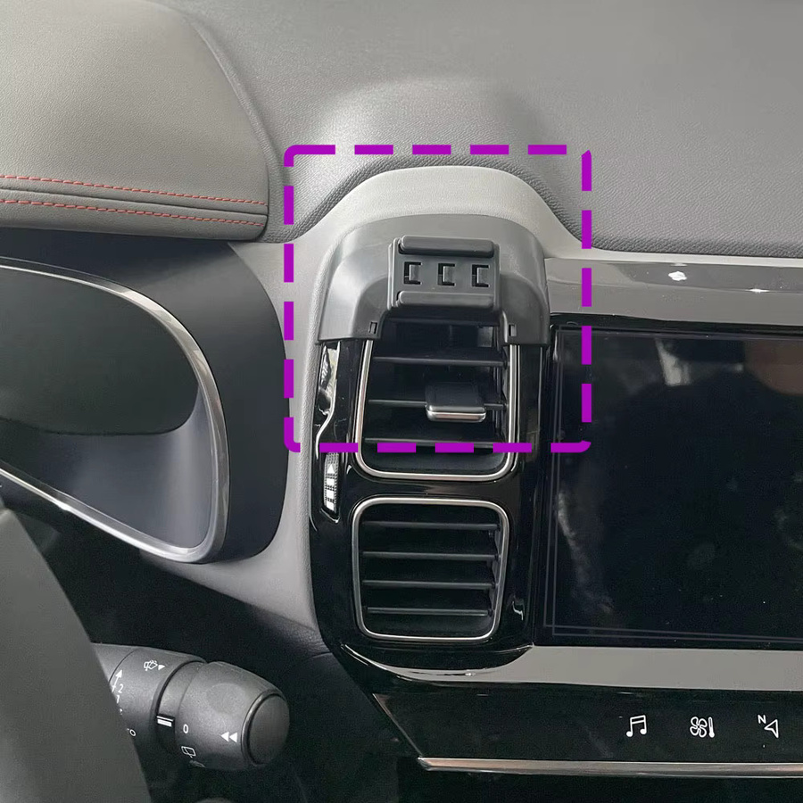Citroen C5 Aircross Handyhalterung mit kabelloser Ladefunktion in Schwarz für die Modelle 2017 bis 2023 - Bild 2