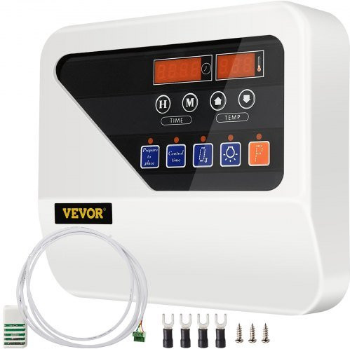 VEVOR Digitaler Saunaofen-Controller mit externer Steuerung für 3KW-9KW Heizungen, B/T/H: 25 x 22 x 7,6 cm - Bild 1