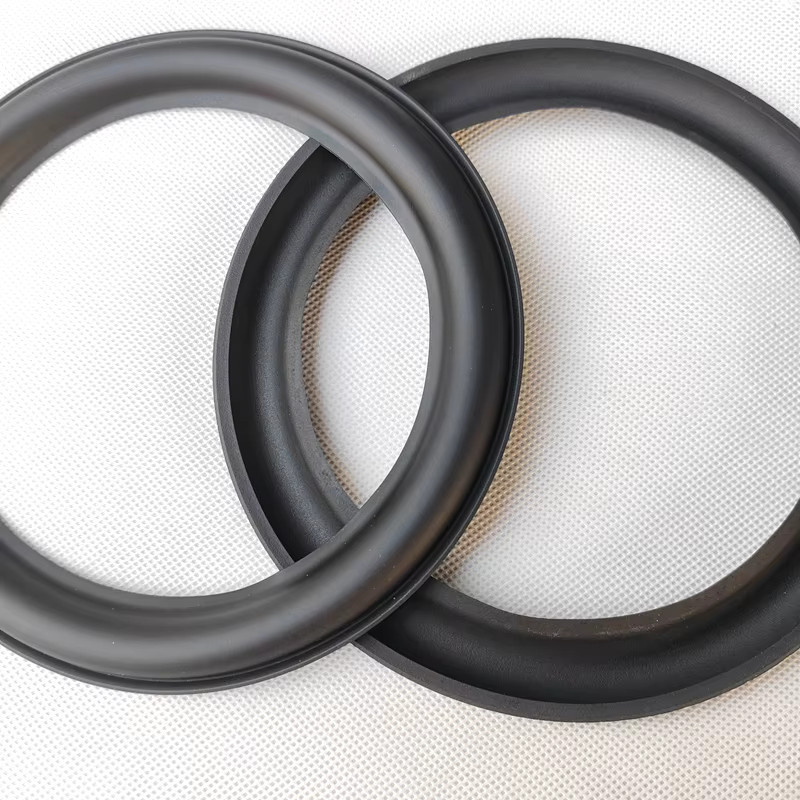 2er-Set Scan-Speak Lautsprecher Reparatur-Suspension aus Gummi für 7 Zoll 162mm in Schwarz - Bild 3