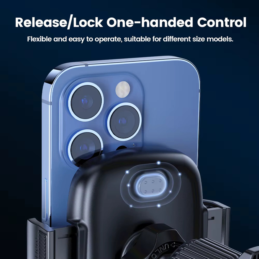 Toocki Universal Handyhalterung für das Lüftungsgitter mit Hakenclip und 360 Grad Drehung, Schwarz - Bild 4