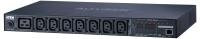 ATEN PE8208G Stromverteilungseinheit für Rack-Einbau, 1U, Schwarz, 8 Ausgänge mit C13 und C19, Ethernet/LAN, 3840 Watt, 100-240 V - Bild 1