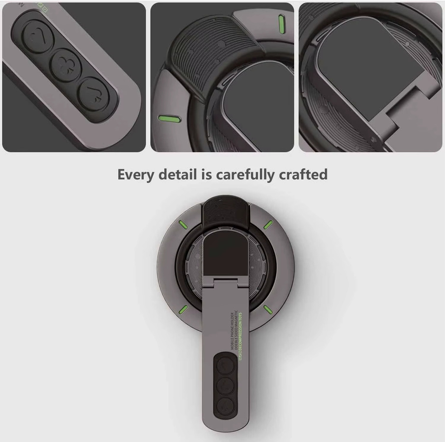 VIKEFON Magnetischer Fingerringhalter mit 360 Grad Rotation und doppelseitiger Magnetfunktion für MagSafe iPhone 17 16 15 14 13 12 Pro Max - Bild 5