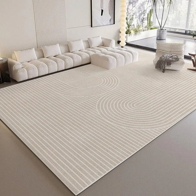 VIKAMA Wabi-Sabi Teppich mit Streifenmuster, rutschfest und pflegeleicht, rechteckig, B: 120 cm, T: 80 cm - Bild 1