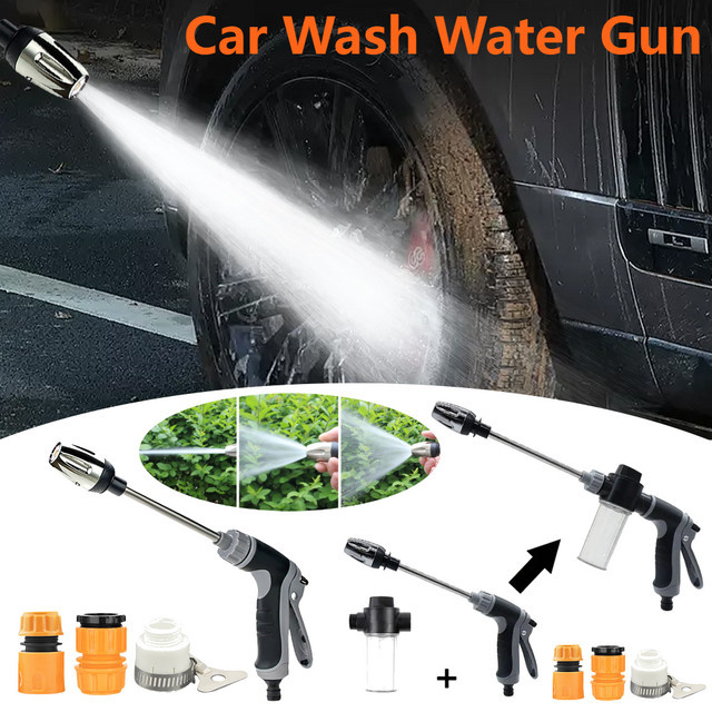 APWIKOGER Handheld Hochdruck-Wasserpistole mit 360 Grad Rotation für Auto, Garten und Hof - Bild 1