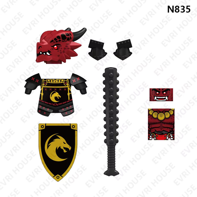 Dragon Knight Mini Actionfiguren Bausteine Fantasy Ritter Montage Spielzeug für Kinder in Multicolour - Bild 2