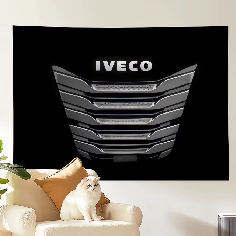 Dekorative Kunst-Flagge i-IVECO in Schwarz, B/H: 60,0 x 40,0 cm - Bild 4