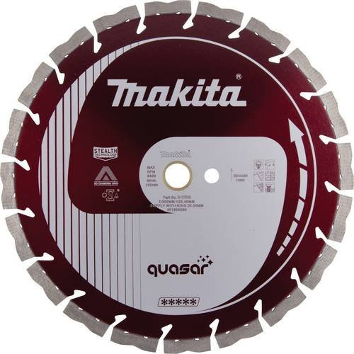Makita B-17588 Diamanttrennscheibe für Beton und Stein in Rot, Durchmesser: 300 mm - Bild 1