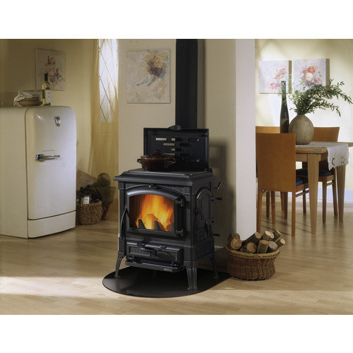 La Nordica-Extraflame Firefix Kaminofen Isetta aus Gusseisen in Schwarz und Anthrazit mit 7,3 kW bis 7,7 kW Leistung - Bild 3