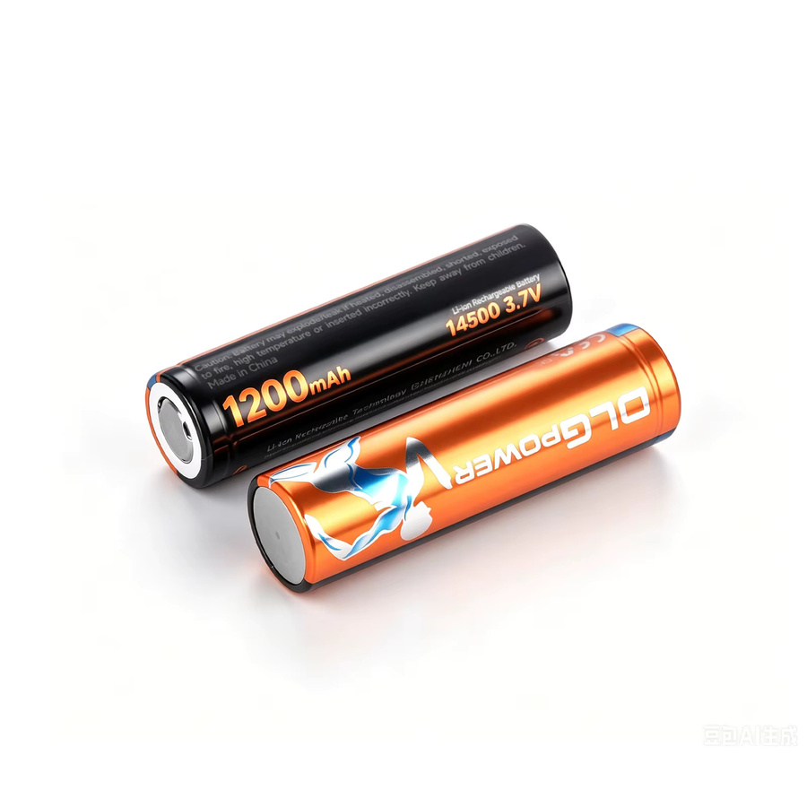 DLGPOWER 14500 AA Akku 1200mAh 3,7V Lithium-Ionen wiederaufladbarer Akku für Taschenlampen und Elektronik - Bild 2