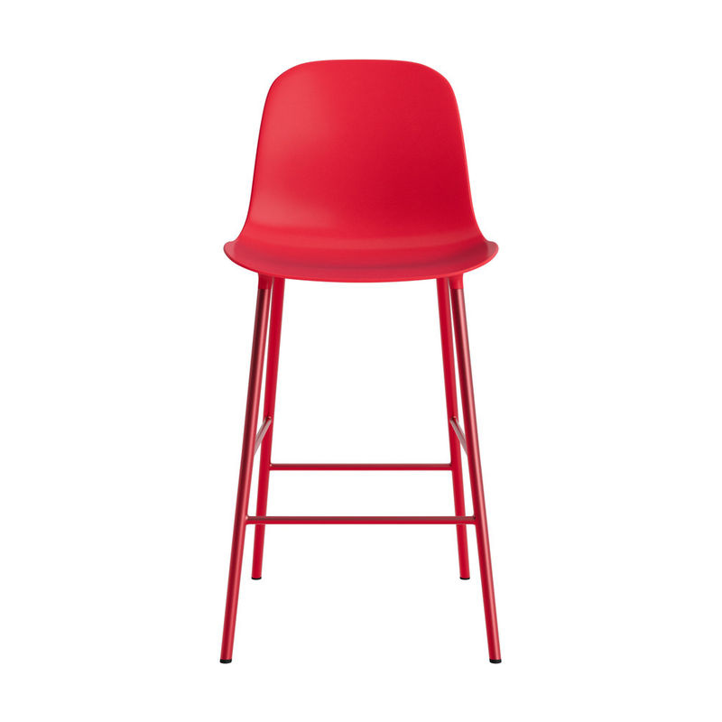 Normann Copenhagen Form Barstuhl aus Stahl in Rot - Bild 2