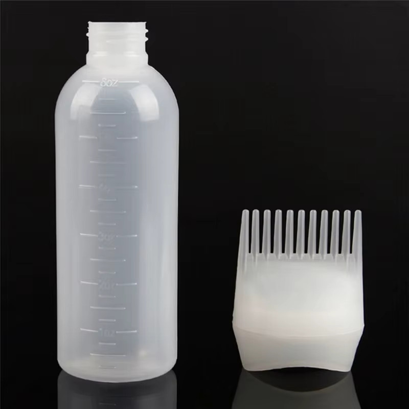 Leere Haarfärbeflasche mit Applikator und Pinsel, 120 ml, nachfüllbar - Bild 3