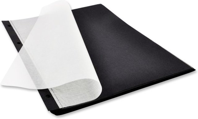 goldbuch Fotokarton mit transparentem Pergamin in Schwarz, A4, 20 Blatt - Bild 1