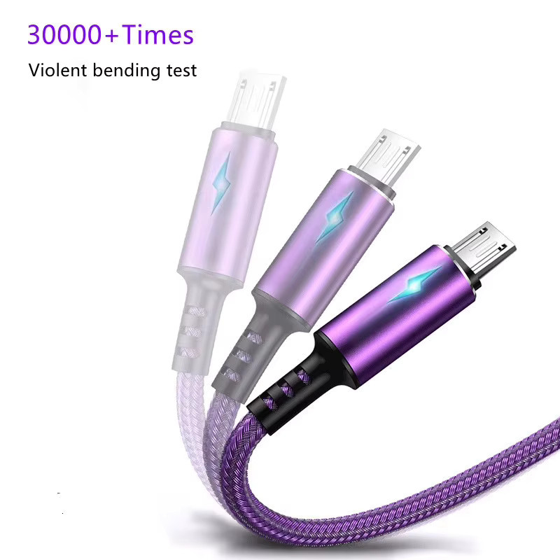 NNBILI USB Typ C Ladekabel 5A Superschnell USB-C Kabel in Lila für Xiaomi Realme Honor Huawei Poco OnePlus - Bild 3