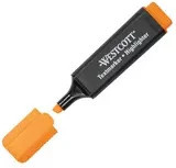 Westcott Textmarker mit Keilspitze in Orange und Schwarz - Bild 1