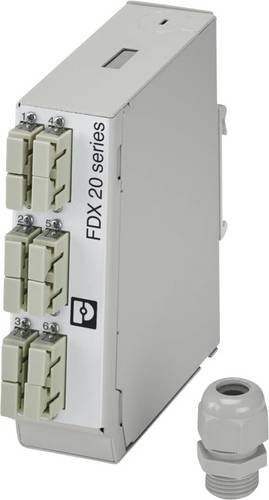 Phoenix Contact LWL-Spleißbox FOC-FDX20-PP-SCD6-OM2-PT9 in Grau für Ethernet/LAN - Bild 1