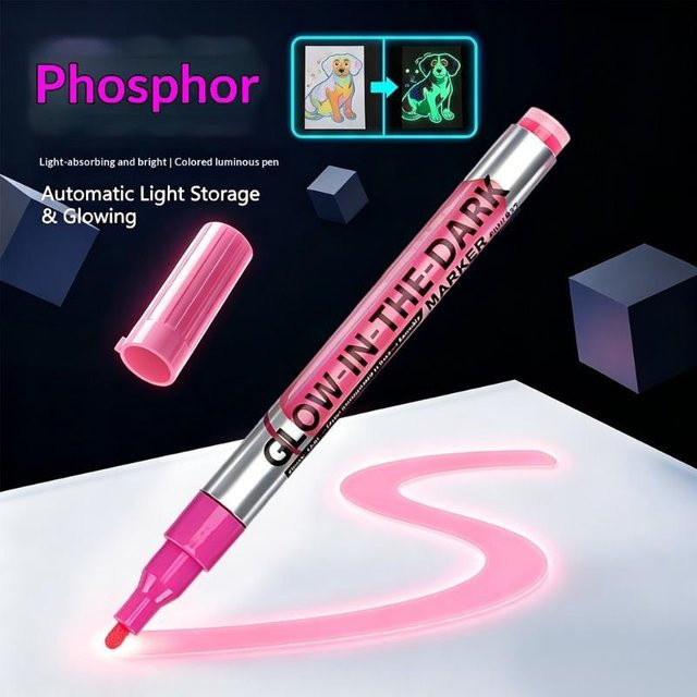 Candi Fluoreszierende Leuchtende Marker Set in 8 Farben, Wasserdichte DIY Bastelstifte für kreative Kunstwerke und Partydekorationen - Bild 1