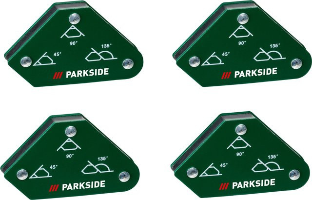 Parkside Magnethalter Mini-Schweißwinkel in Grün aus Metall - Bild 1