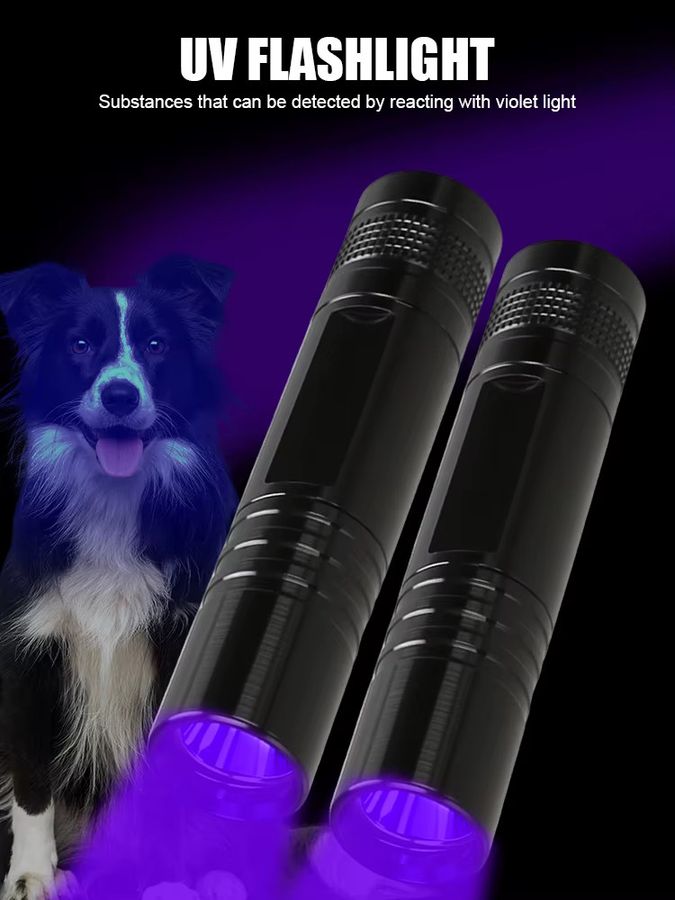 NEWBIRTH UV-Taschenlampe 395 nm Professionelles Schwarzlicht zur Erkennung von Urinflecken, Mineralien und Skorpionen sowie zur Nagelhärtung - Bild 6
