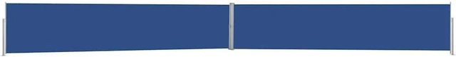 vidaXL Ausziehbare Seitenmarkise Blau aus Polyester und Stahl, Höhe: 140 cm, Breite: 1200 cm - Bild 1