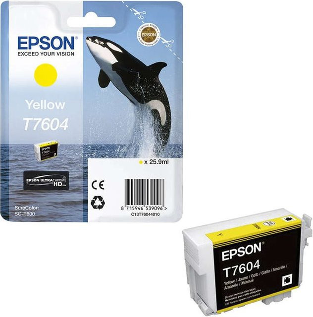 Epson Original T7604 Tintenpatrone Gelb für SureColor SC-P600 - Bild 2