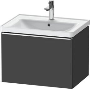 Duravit Waschtischunterschrank D-Neo, Wandhängend, Grau Matt, B: 63,4 cm, T: 45,2 cm, H: 44,0 cm - Bild 1