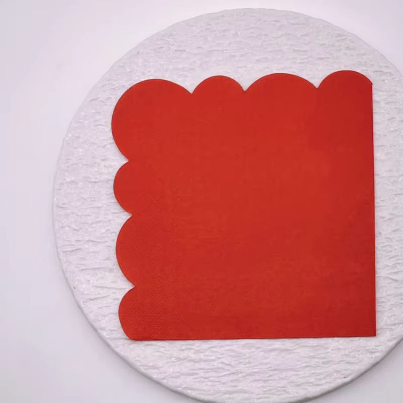 GUANYAO Dekorative Papier Servietten für chinesische Hochzeiten, Bunte Cut-out Modelle in Rot, 16 Stück pro Paket - Bild 3