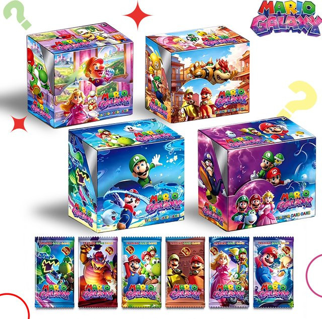 Bandai Super Mario Sammelkarten, Nachfüllpackung, 36-teiliges Set, englisch, ab 6 Jahren - Bild 1