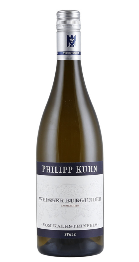 Philipp Kuhn Weißer Burgunder Laumersheim vom Kalksteinfels, trocken, Weißwein, 2024, 0,75 l - Bild 2