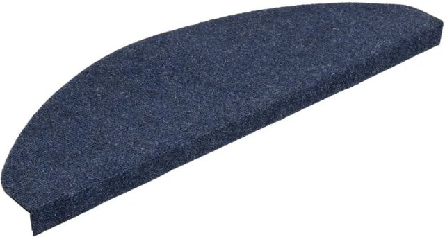 vidaXL Stufenmatten selbstklebend, 15 Stück, Blau, rutschfest und schalldämmend, B/T/H: 65 x 22,5 x 3,5 cm - Bild 1