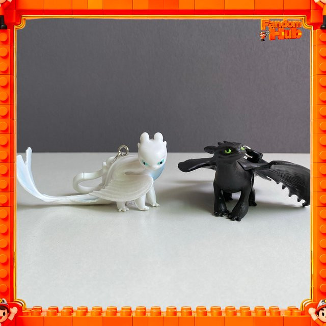 Bandai How to Train Your Dragon Toothless & Light Fury, Figur, Modell, Schlüsselanhänger - Bild 1
