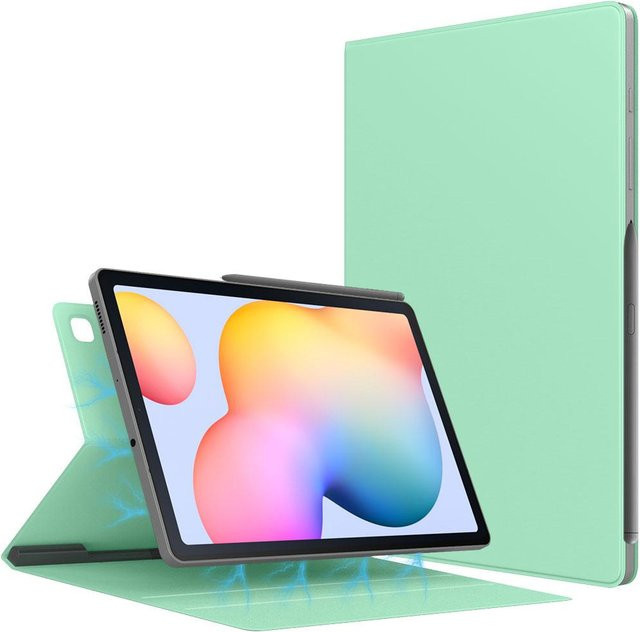 Ultra-schlanke Smart-Folio Magnet-Schutzhülle für Galaxy Tab S6 Lite 10.4 in Grün - Bild 1