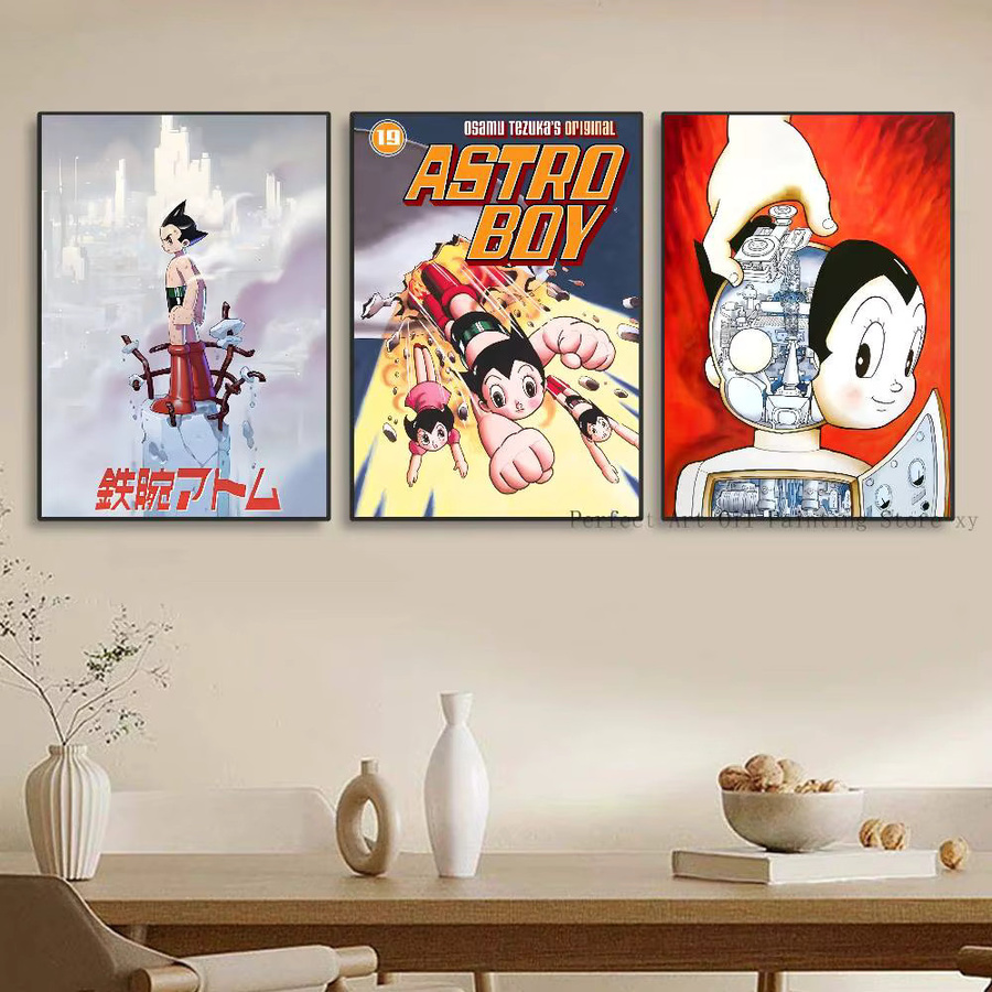 Selbstklebendes Astro Boy Manga Poster aus Papier, wasserfest, Mehrfarbig, Rechteckig - Bild 4
