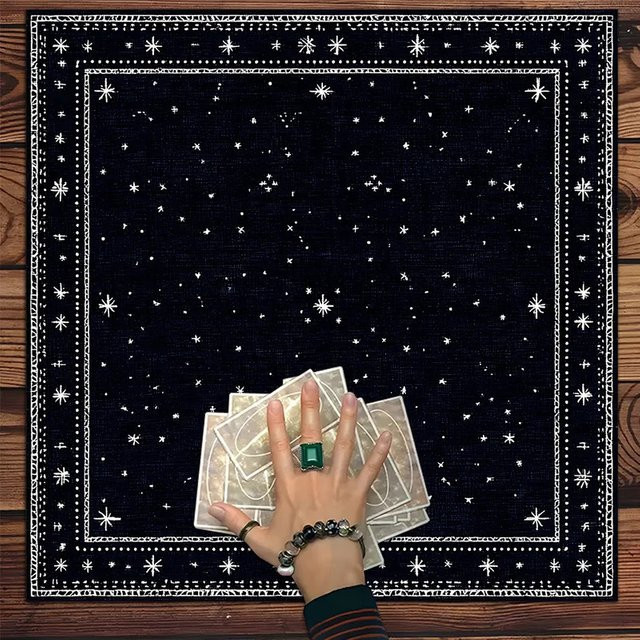 VIKAMA Retro Tarot-Kartentuch mit Kunstdesign für Wahrsagerei und Heimdekoration - Bild 1