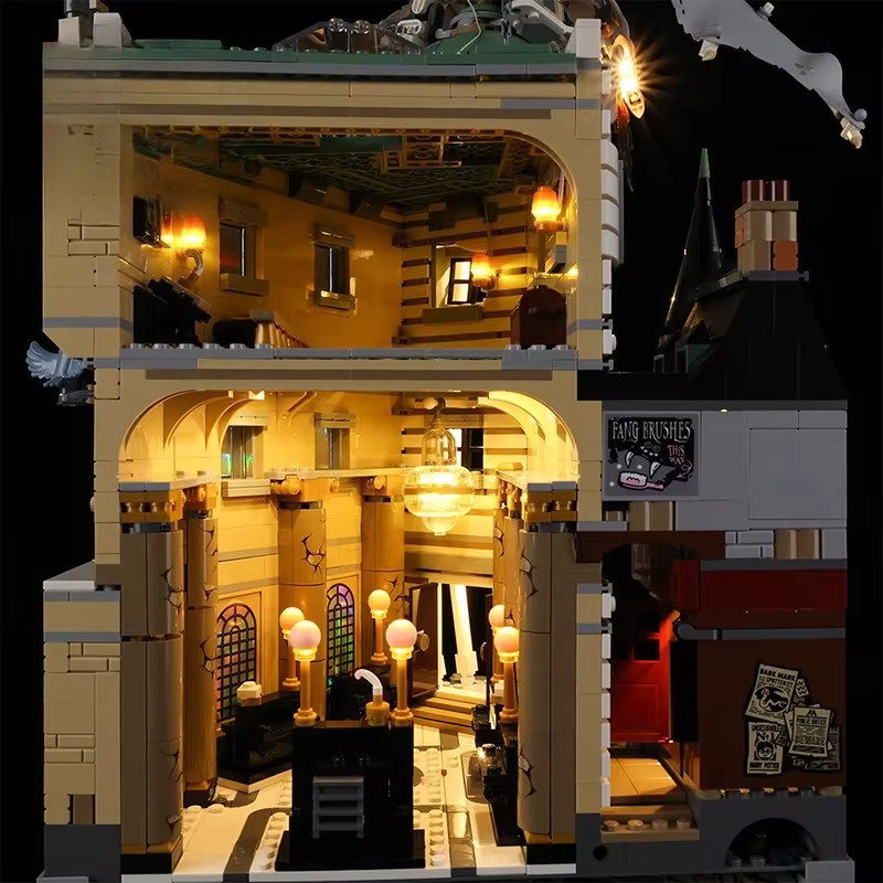 LED Lichtset mit Fernbedienung passend für LEGO 76417 Harry Potter Gringotts Wizarding Bank Collector's Edition in Warmweiß und Multicolour - Bild 2
