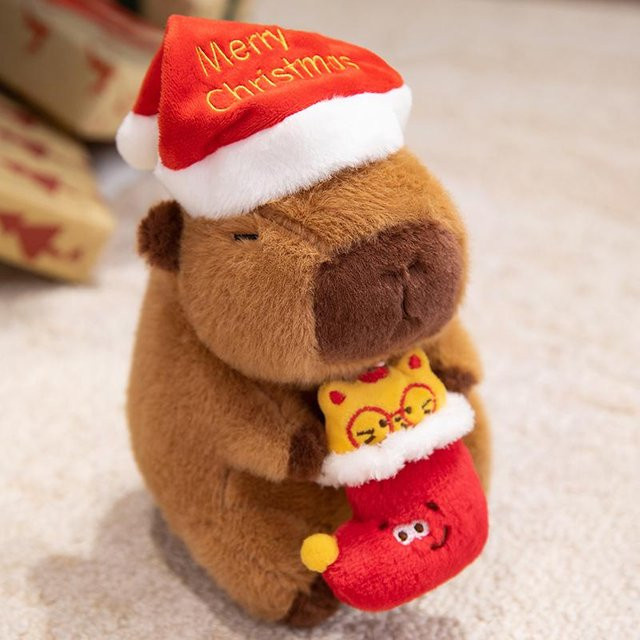 Binchi Fitness Capybara Plüschtier, Weihnachten, 1-teiliges Set, ab 14 Jahren - Bild 1