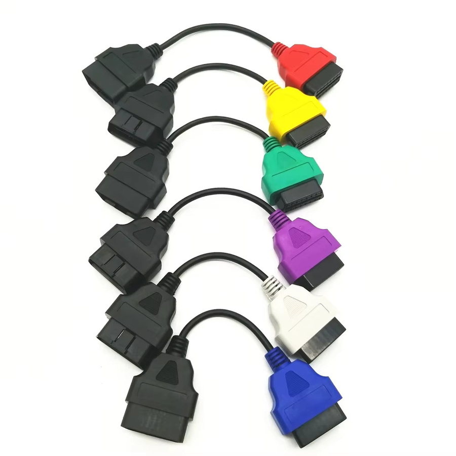 6er Set OBD2 Diagnosekabel für FIAT und LANCIA in 6 Farben für ECU Scan und Multiecuscan - Bild 5